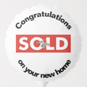 Congratulations on your new home balloon