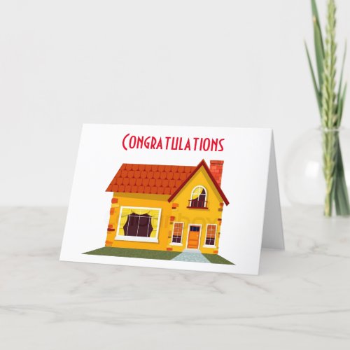 CONGRATULATIONS ON YOUR NEW HOME CARD