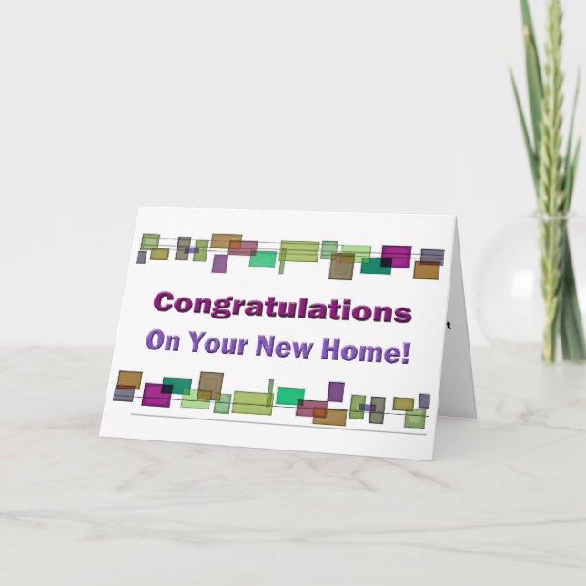 Congratulations On Your New Home! Card (Front)