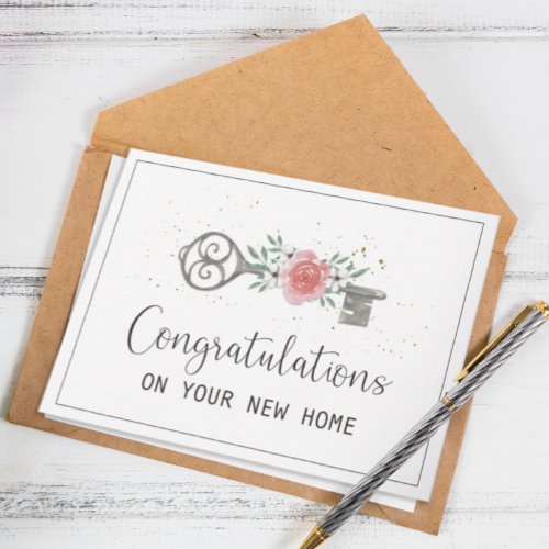 Congratulations on Your New Home Card