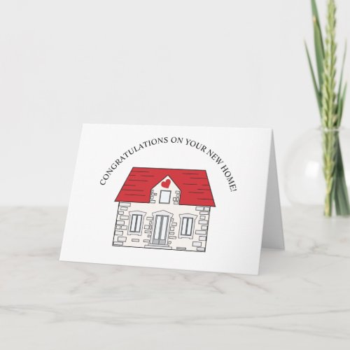 Congratulations on your New Home Card