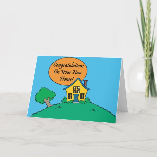 congratulations on your new home card (Front)