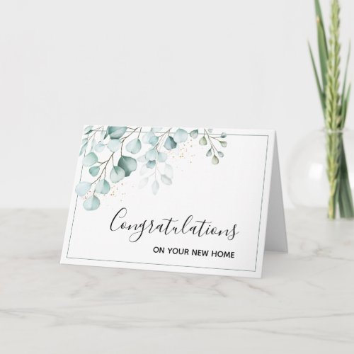 Congratulations on Your New Home Card