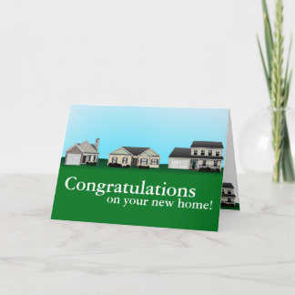 Congratulations on your new home cards