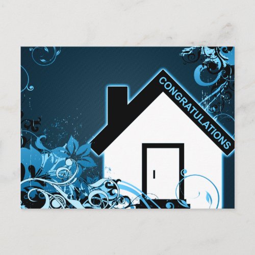 congratulations on your new home  hi_fi home announcement postcard