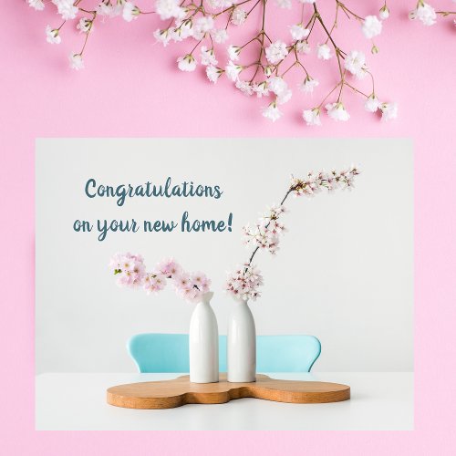 Congratulations on Your New Home Housewarming Card