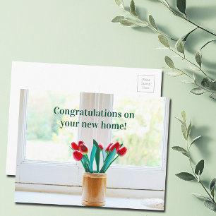 Congratulations on Your New Home Housewarming Postcard