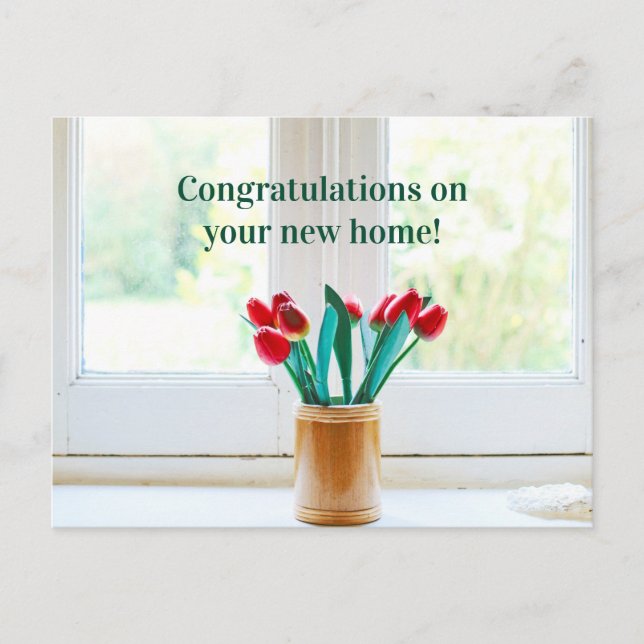 Congratulations on Your New Home Housewarming Postcard (Front)