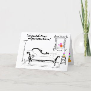 Congratulations on Your New Home Letterpress Thank You Card