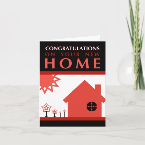 congratulations on your new home  pop shapes holiday card