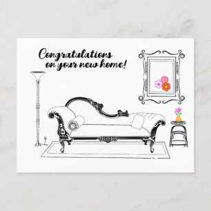 Congratulations on Your New Home Postcard