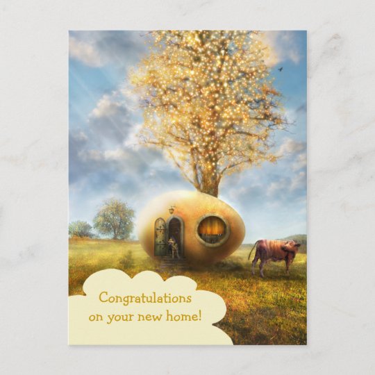 Congratulations on your new home Postcard