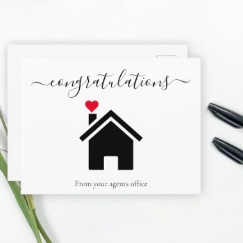 Congratulations On Your New Home Postcard by Ricaso_Intros at Zazzle