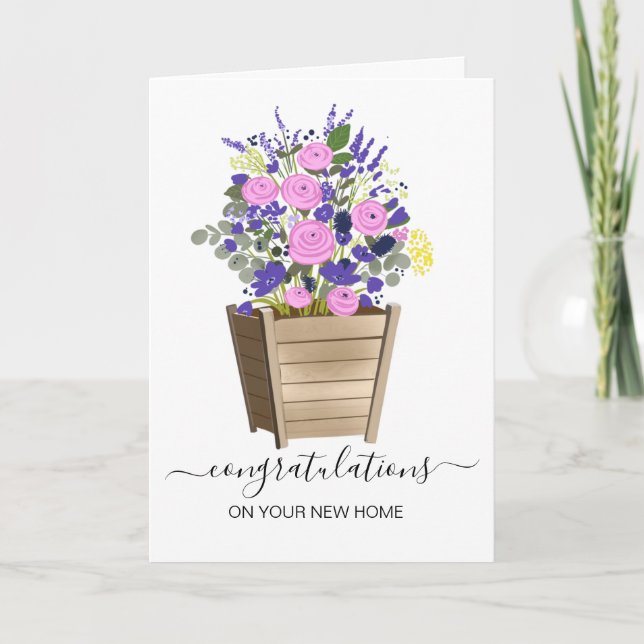 congratulations on your new home real estate agent card (Front)