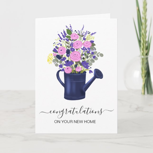 congratulations on your new home real estate agent card (Front)