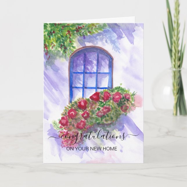 congratulations on your new home real estate agent card (Front)