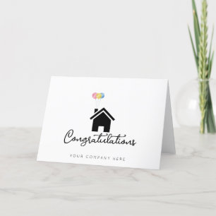 Congratulations on Your New Home Real Estate Letterpress Thank You Card
