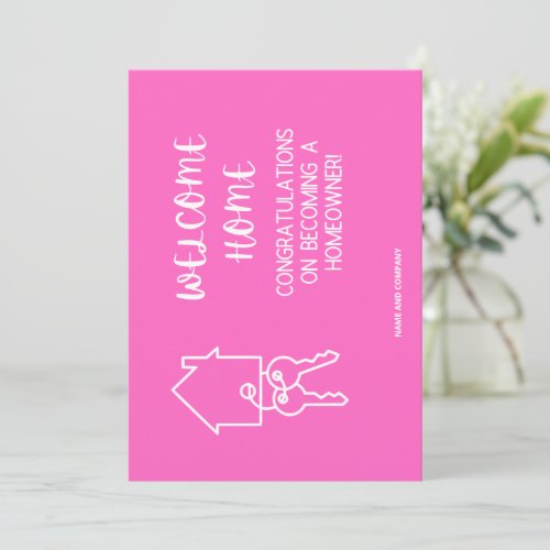 Congratulations On Your New Home REALTOR Logo Thank You Card