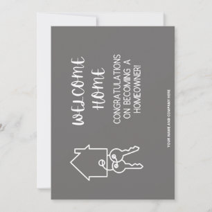 Congratulations On Your New Home: REALTOR Thank You Card