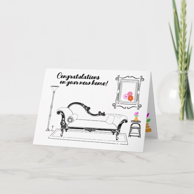 Congratulations on Your New Home Thank You Card (Front)