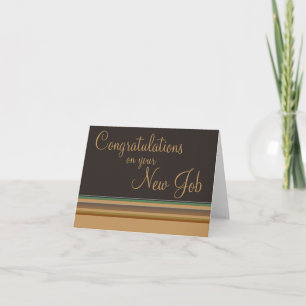 Congratulations on your New Job Card