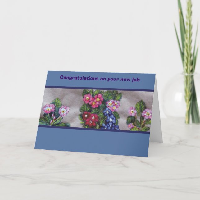 Congratulations on your new job card (Front)