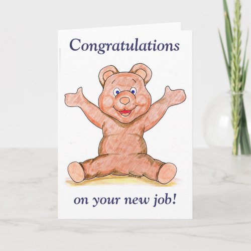 Congratulations on Your New Job Card