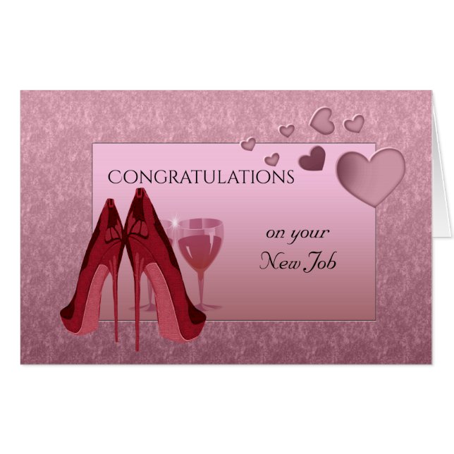 Congratulations on your New Job Large Card (Front Horizontal)