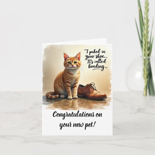 Congratulations on your new pet card (Front)