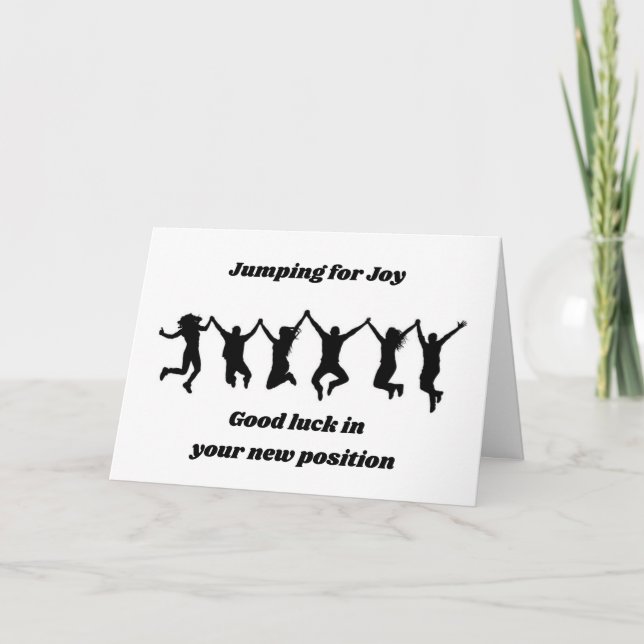 CONGRATULATIONS ON YOUR "NEW POSITION"  CARD (Front)