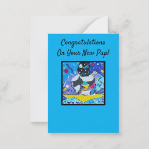 Congratulations on Your New Pup!  Note Card