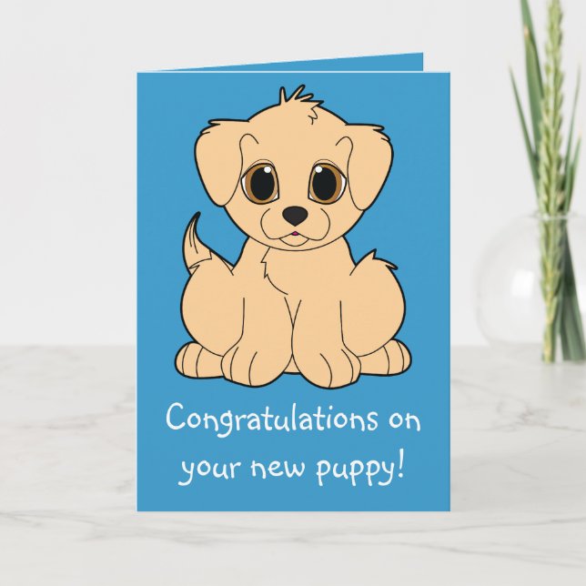 Congratulations on Your New Puppy Card (Front)