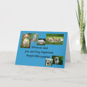 Congratulations on your new puppy! card