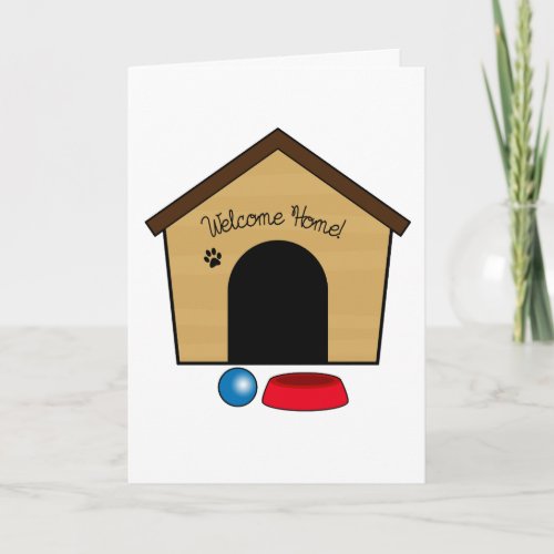Congratulations on Your New Puppy with Dog House Card