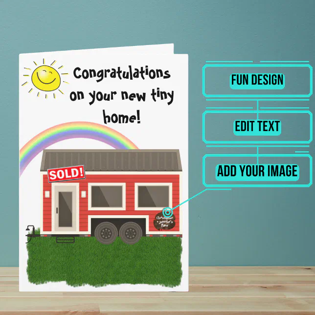 Congratulations on Your New Tiny Home Card | Zazzle