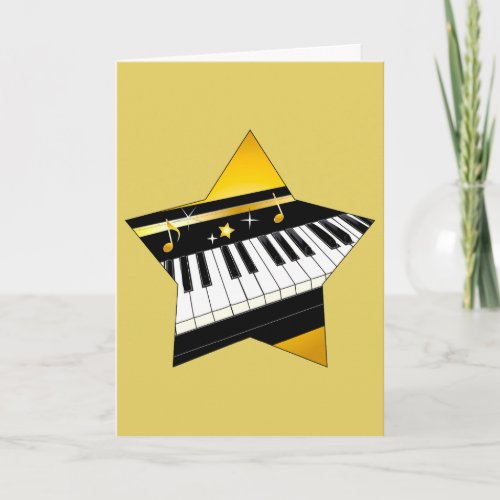 Congratulations on Your Piano Performance Card