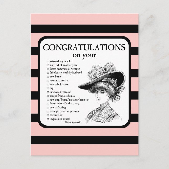 Congratulations on Your... Postcard (Front)