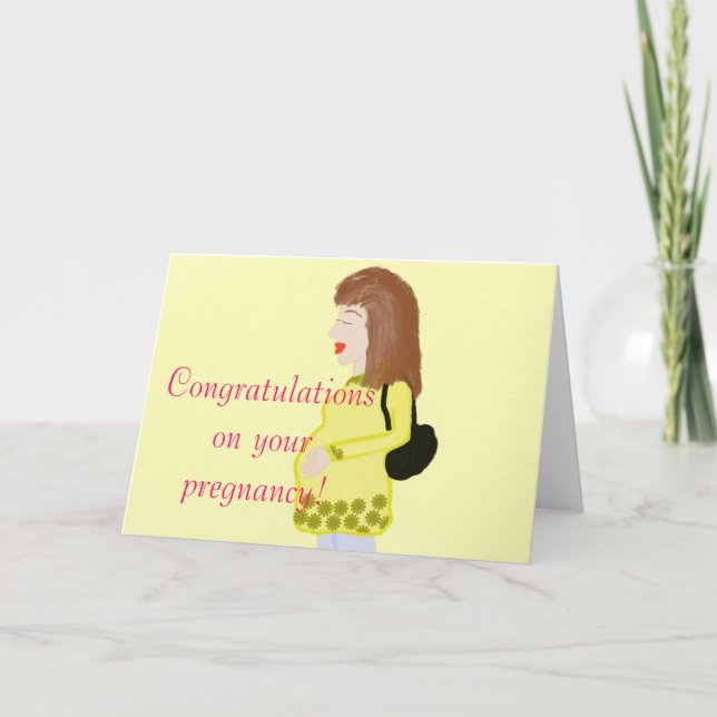Congratulations on your pregnancy greeting Card (Front)