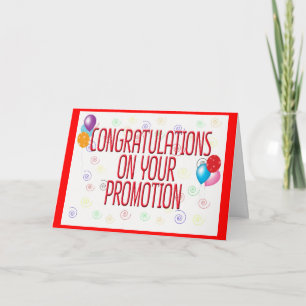 Congratulations On Your Promotion Card