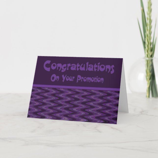 Congratulations on Your Promotion Card (Front)