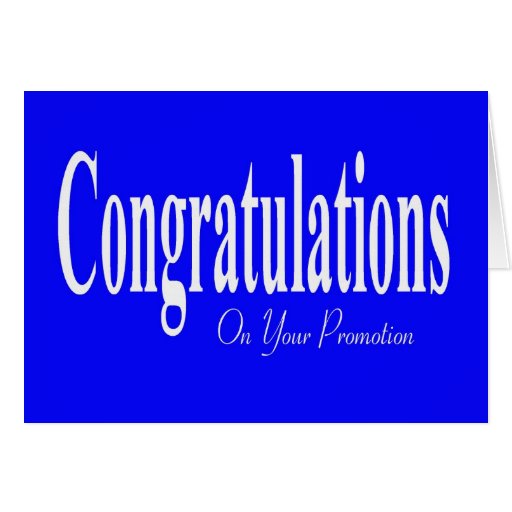 Congratulations On Your Promotion Card | Zazzle