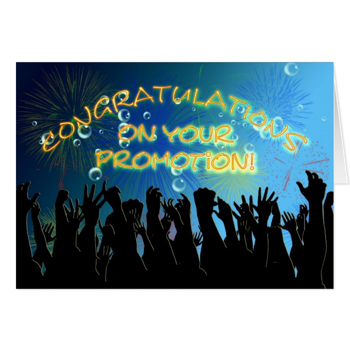 Congratulations on your promotion card