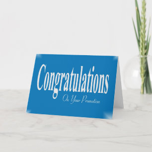 Congratulations  On Your Promotion Card