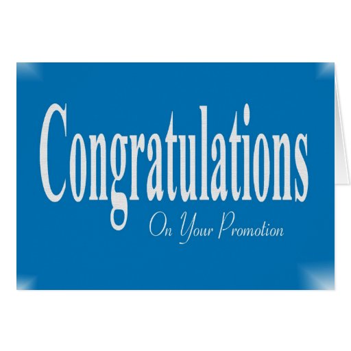 Congratulations On Your Promotion Card | Zazzle
