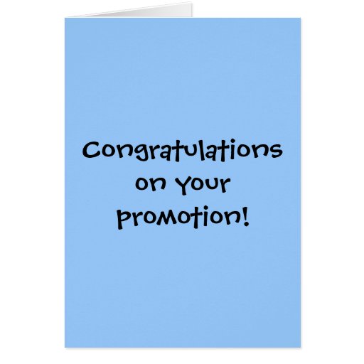 Congratulations on your promotion! card | Zazzle