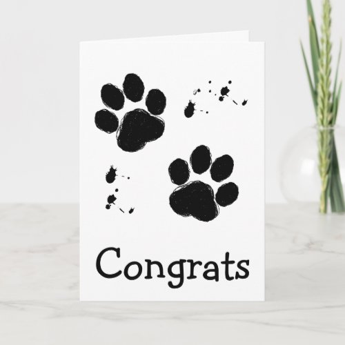 Congratulations on Your Rescue Dog Card