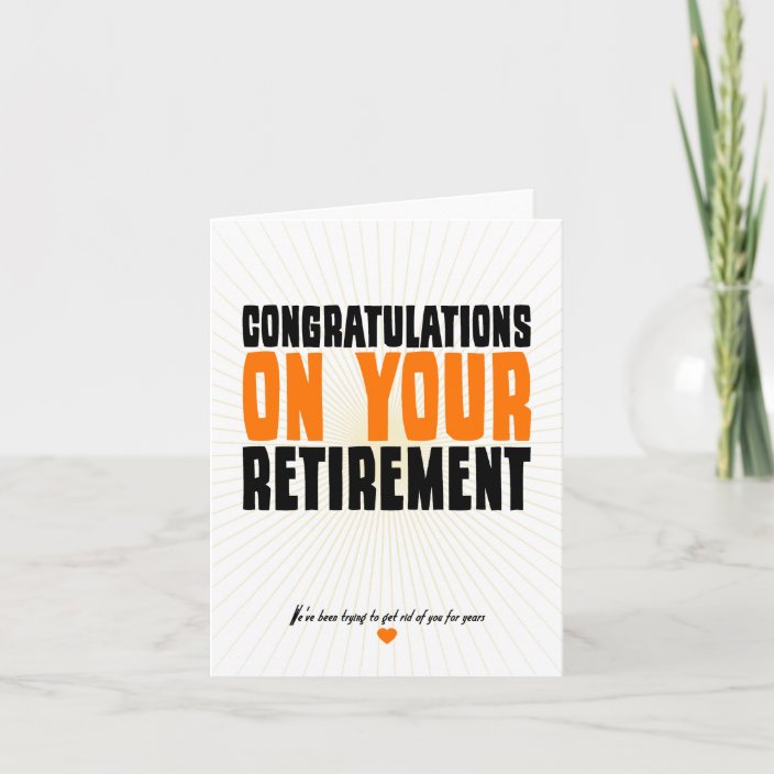 Congratulations on Your Retirement Card | Zazzle.com