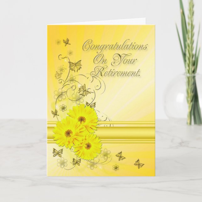 Congratulations on your retirement card (Front)
