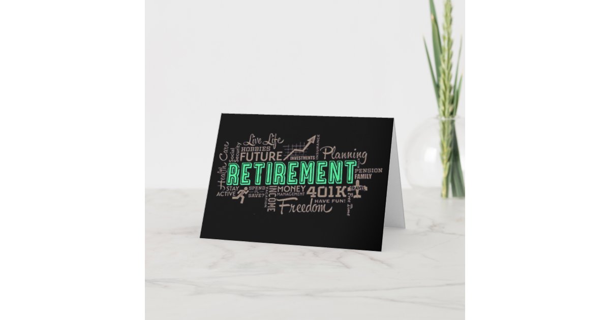 CONGRATULATIONS ON YOUR ***RETIREMENT*** CARD | Zazzle.com