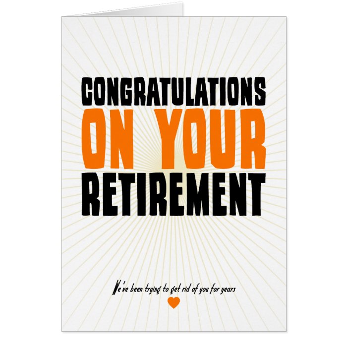 Congratulations on Your Retirement Card